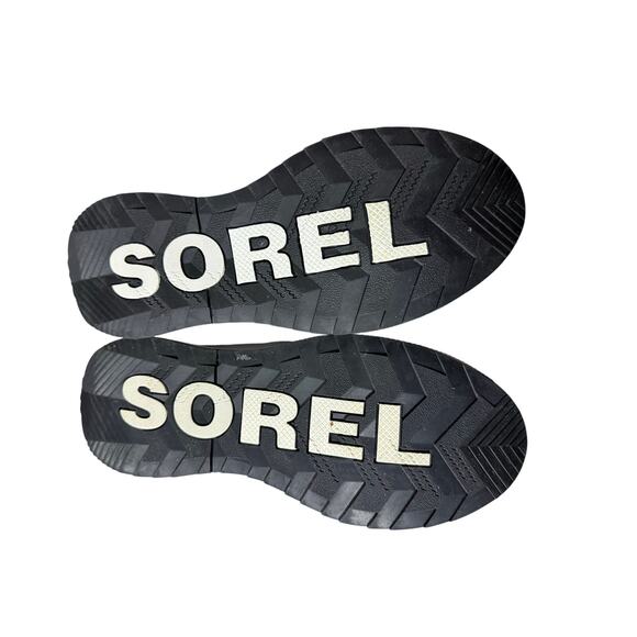 SOREL Boot Women's 8 Out N About III Classic Waterroof Felt Leather Grey Tan - Picture 6 of 8